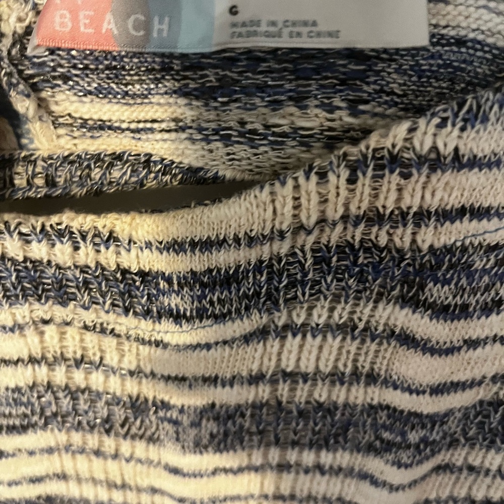 Large Free People Beach Striped Morning Tides Jumpsuit romper. - Picture 1 of 4